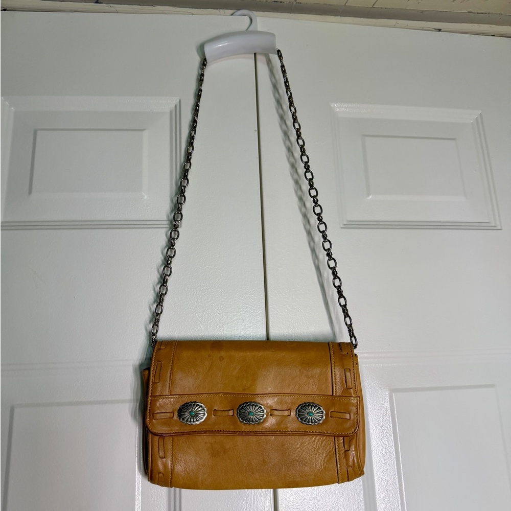 Vintage Meyers Leather Western Concho Leather Purse